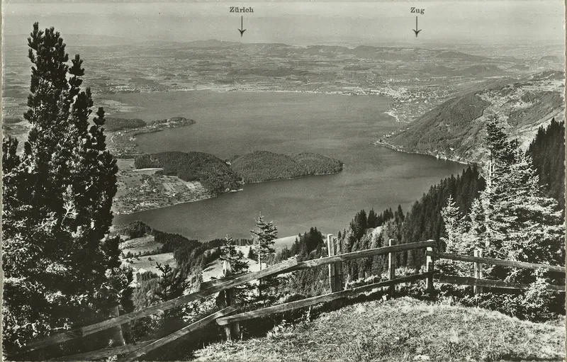 Rigi, view of Zugersee u. Zug