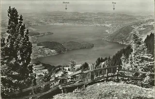 Rigi, view of Zugersee u. Zug