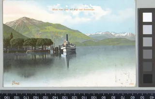 Zug : Blick vom Quai auf Rigi und Berneralpen (1906)