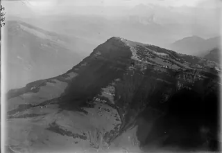 Rigi Kulm in the sloping Nagelfluh, Seeboden, Mythen v. N. W. from 2000 m (1919)