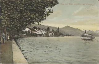 Zug mit Rigi und Berner Alpen