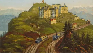 Johann Heinrich Müller, 1825-1894 E02a Rigi Kulm (between 1875 and 1890)