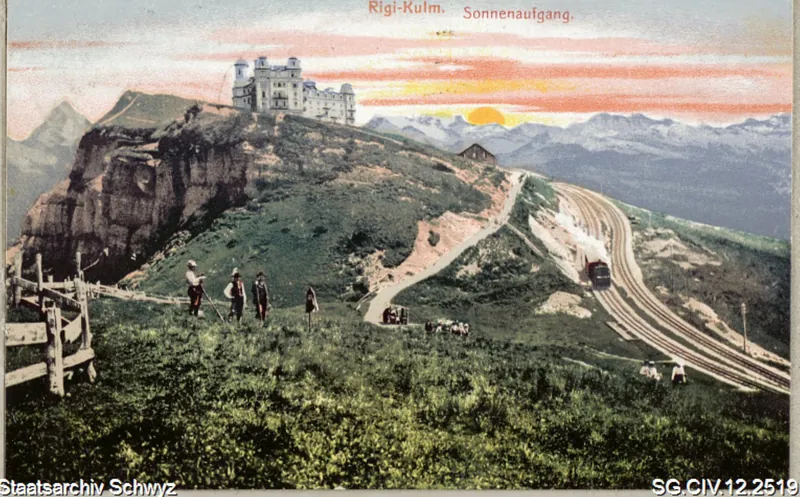 Rigi-Kulm: Sonnenaufgang (1907)