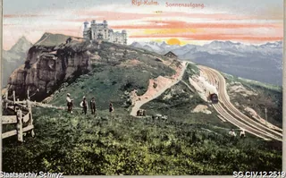 Rigi-Kulm: Sonnenaufgang (1907)