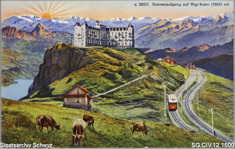 Sonnenaufgang auf Rigi-Kulm (1942)