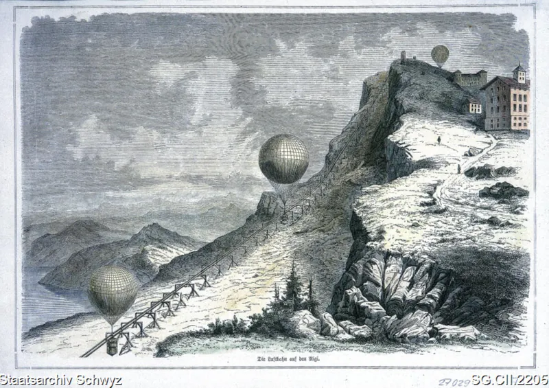 Die Luftbahn auf den Rigi (1890)
