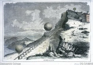 Die Luftbahn auf den Rigi (1890)