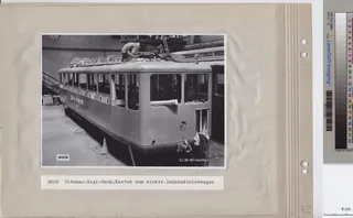 Vitznau- Rigi -Bahn,Kasten zum Elektrischer Zahnradtriebwagen (ca. 1953)