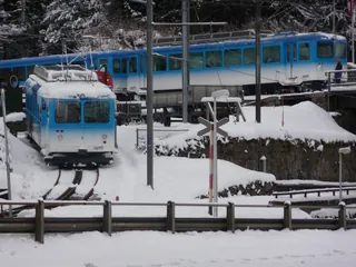 Vitznau, Arth Goldau, special trip on the Rigi Railways (29.01.2010)