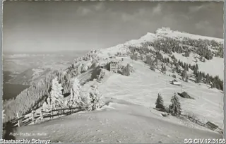 Rigi-Staffel, Rigi Kulm im Winterkleid (1939)