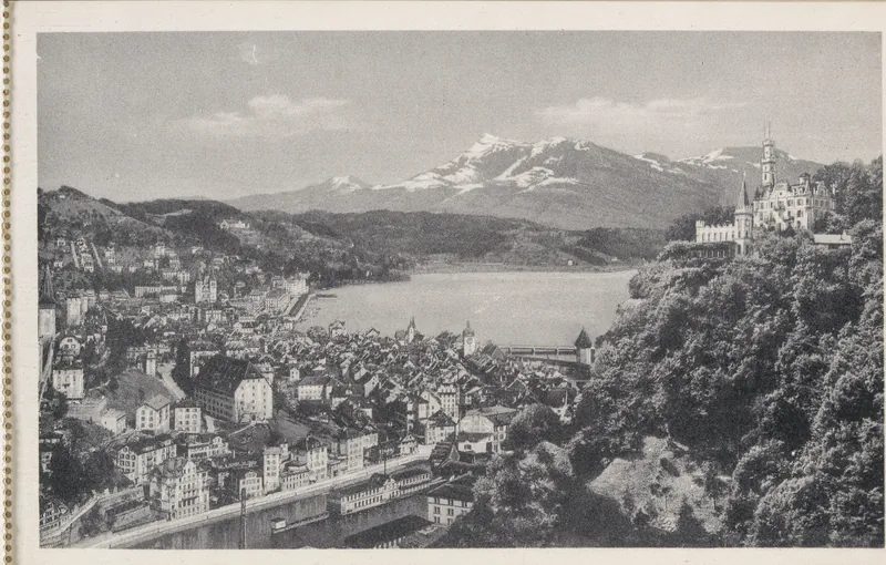 Lucerne with Rigi, 1800 m, and Gütsch (1930-1940)