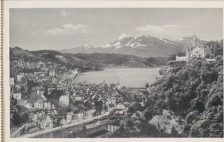 Lucerne with Rigi, 1800 m, and Gütsch (1930-1940)