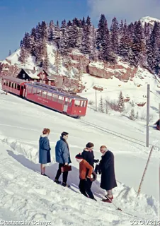 Winterimpressionen auf der Rigi (zwischen 1950 und 1980)