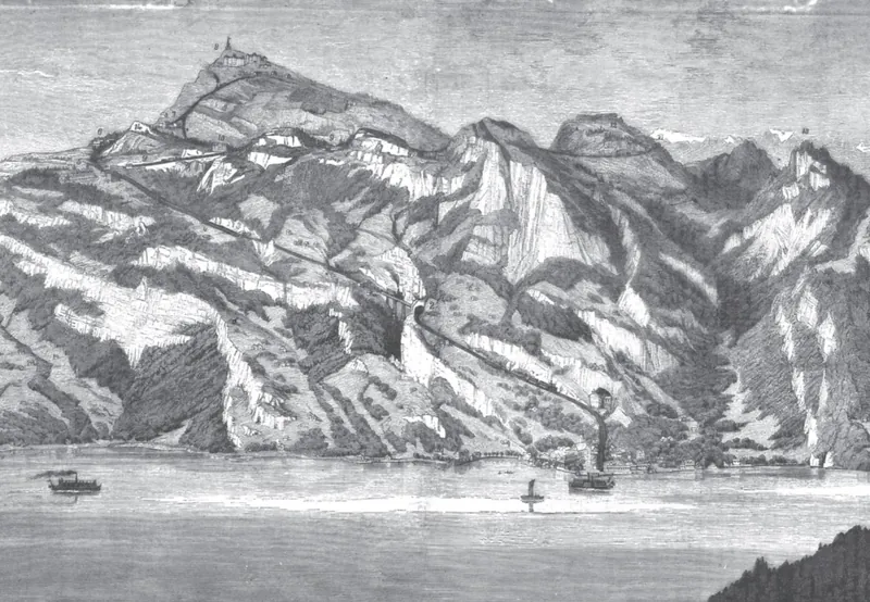 Vitznau-Rigi Bahn, Verlauf (1871)
