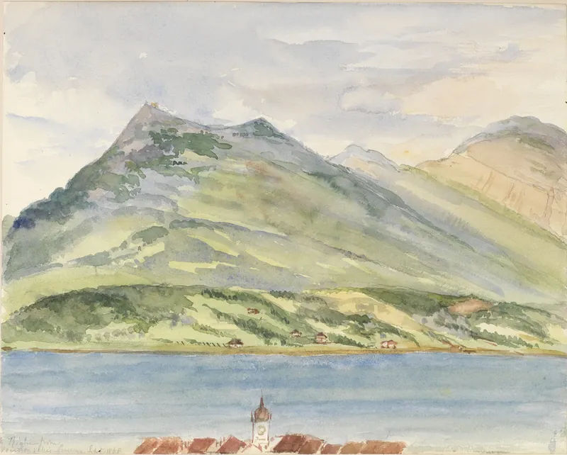 Queen Victoria, Rigi from Pension Wallis, Lucerne (1868) (1868)