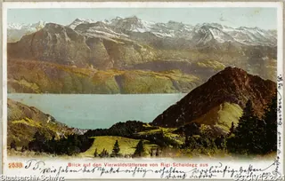 Blick auf den Vierwaldstättersee von Rigi-Scheidegg aus (1905)