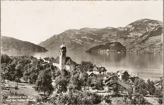 Schwyz, Beckenried with Rigi and the two noses (vor 9.7.1951)
