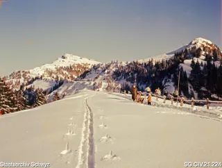 Winterimpressionen auf der Rigi (zwischen 1950 und 1980)