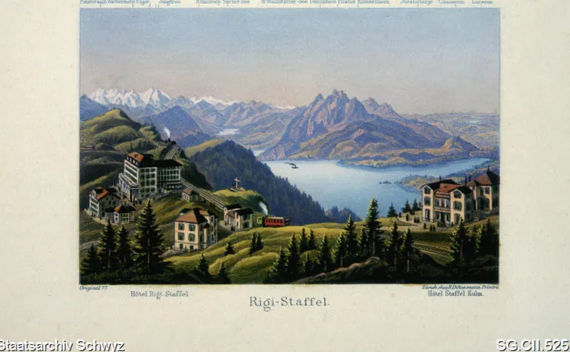Rigi-Staffel und Rigi-Kulm (ca. 1880)