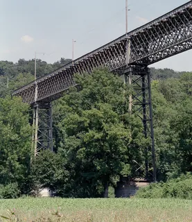 Railroad bridge at Ossingen (over the river Thur): 1: train 7955 at 14:33 from Winterthur, S 29 without lateral sun ; 2: train 7958 at 15:25 to Winterthur, S 29 with lateral sun ; 3: train 7959 at 15:33 from Winterthur, S 29 with lateral sun ; Chräbel in Goldau with Rigi steam loco 17 and BDhe 4/4 15 and driving trailer Bt 25 on downhill at 09:45 (25.07.2001-02.08.2001)