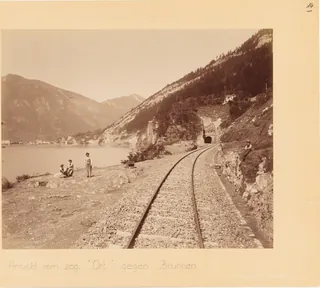 Ansicht vom sogenannten Ort gegen Brunnen (between 1881 and 1882)