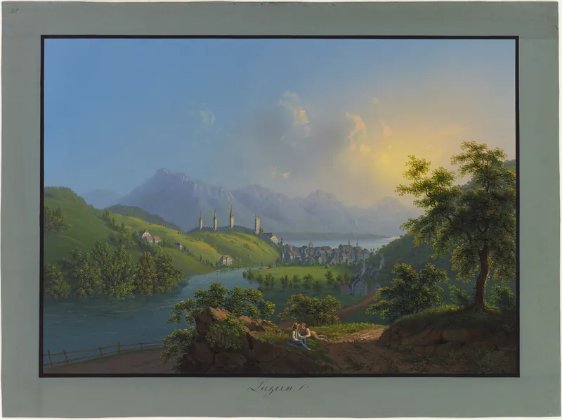 CH-NB - Luzern, von Nordwesten - Collection Gugelmann - GS-GUGE-BLEULER-1-27 (1837)