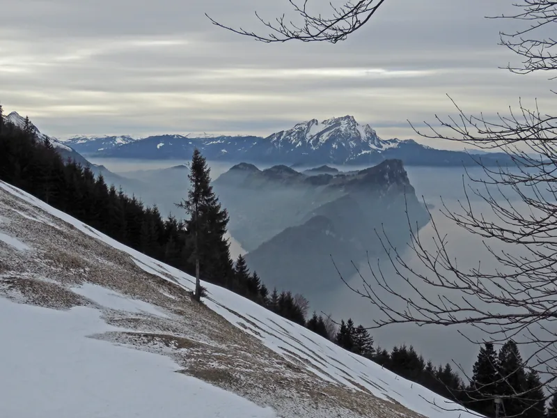 Rigi, near Fälmisegg with Bürgenberg and Pilatus (15.01.2018)