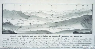 Aussicht von Rigi-Kulm nach St. Gallen und Appenzell (1821)