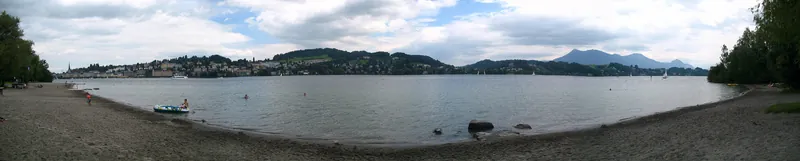 6214-6217 - Luzern - Vierwaldstättersee viewed from Seepark (2007-07-28)