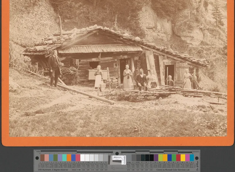 Rigi. Hütte Waldis mit Familie (1886)