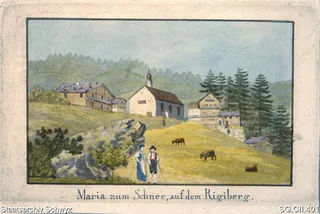 Kapelle Maria zum Schnee und Dörfli Rigi-Klösterli (1800 - 1830)
