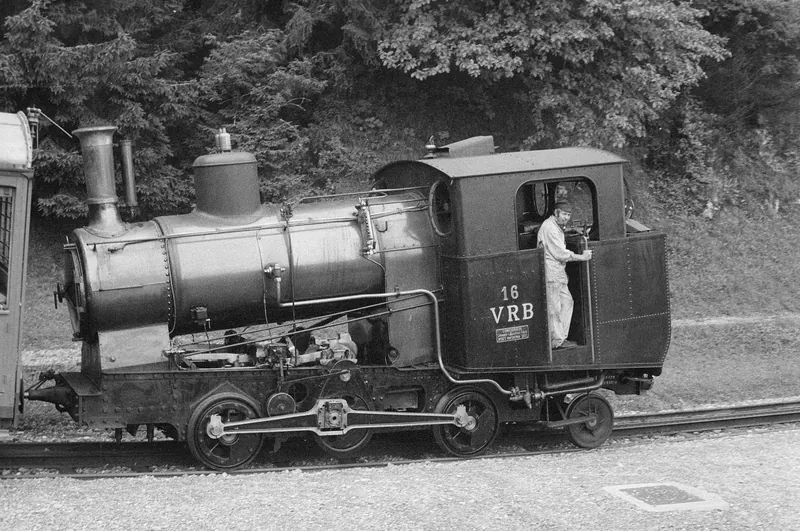 Rigi, Vitznau-Rigi-Bahn (VRB), steam trip with locomotive H 2/3 No. 16 (1974-1976)