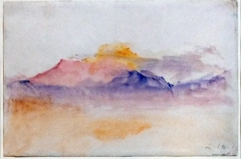 (Barcelona) Clouds over the Rigi at Sunrise, from Lucerne - c.1844 - William Turner in Tate Britain (Taken on 23 August 2022)