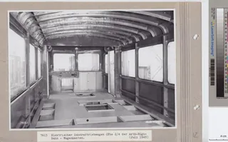 Elektrischer Zahnradtriebwagen CFhe 2/4 der Arth- Rigi -Bahn-Wagenkasten (ca. 1949)