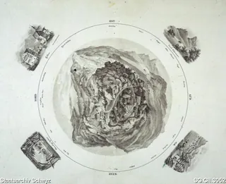 Panorama Rigi Klösterli (1825 - 1850)