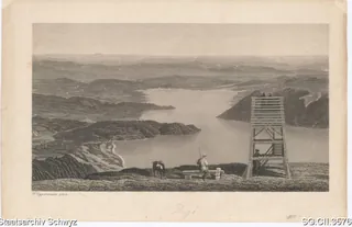 Panorama von der Rigi aus (ca. 1860)