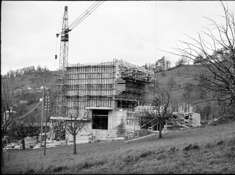 Bau Weggis-Rigi Seilbahn (1967)