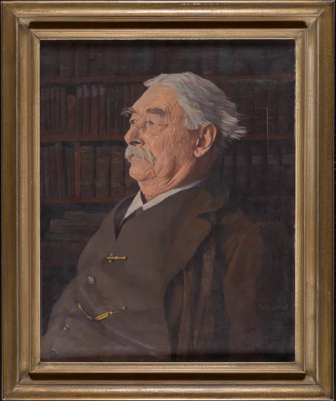 SBB Historic - F SLM 5 80750057 A - Portraet Charles Brown mit Rahmen (circa 1880)