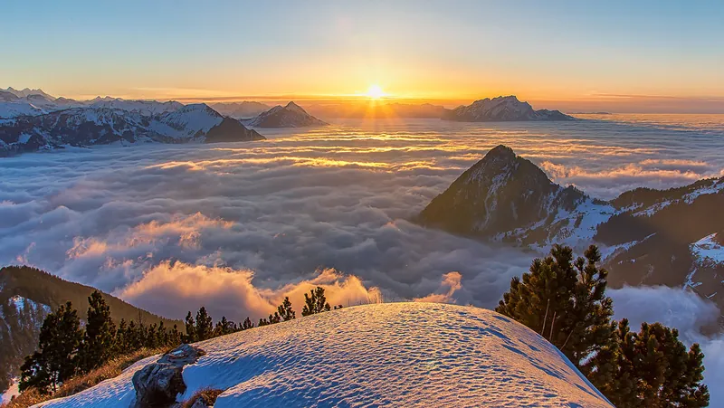 Rigi Hochflue sunset