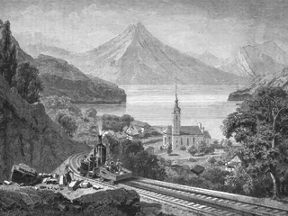 Vitznau-Rigi Bahn, die Gartenlaube (1870)