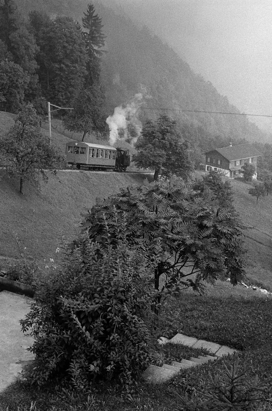 Rigi, Vitznau-Rigi Railway (VRB), steam ride with locomotive 16 (1974-1976)