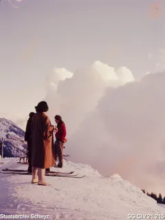 Winterimpressionen auf der Rigi (zwischen 1950 und 1980)
