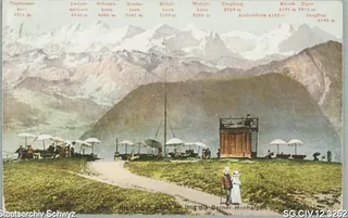 Rigi Kulm und die Berner-Hochalpen (1909)
