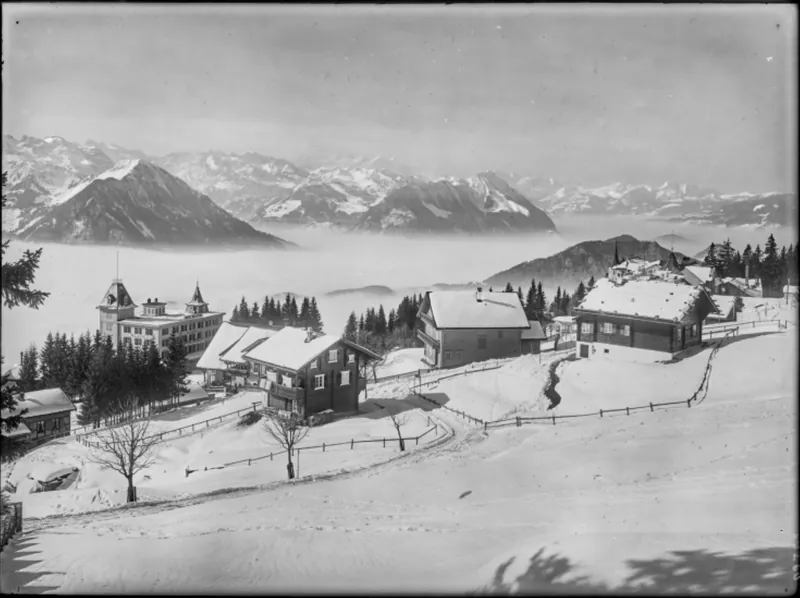 Rigi Kaltbad, Ortsteilansicht (3/1932)