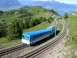Die Rigi-Bahn am Kulmweg (2009-06-14 09:42:46)