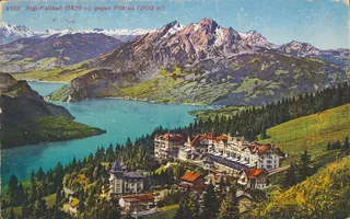 Rigi cold bath (1439 m) against Pilatus (2132 m) (vor 27.8.1928)