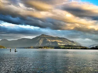 Zug lake, Rigi mountain at sunset (2020-06-29 21:05:23)