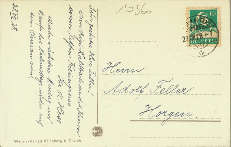 View from the Rigi to the Bernese Alps (vor 23.08.1928)
