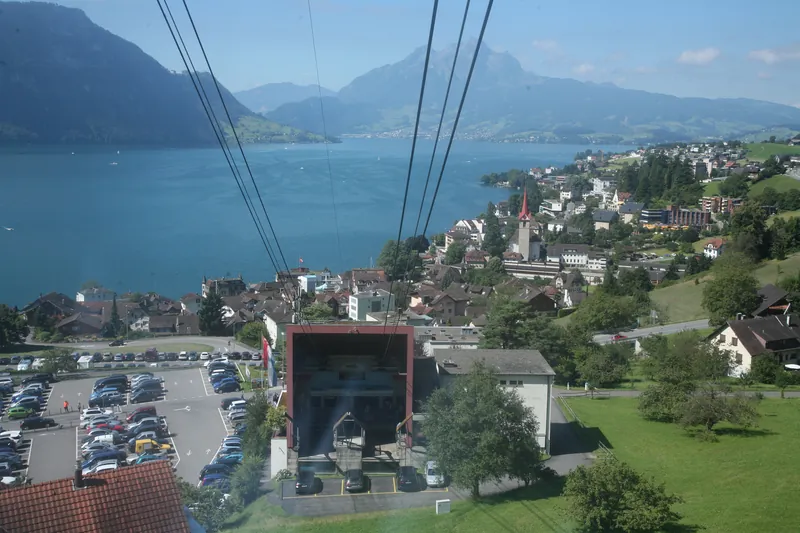 Weggis, Rigistr. 73; Kaltbad 11, aerial cableway Weggis Rigi-Kaltbad (renewed) (07.08.2016)