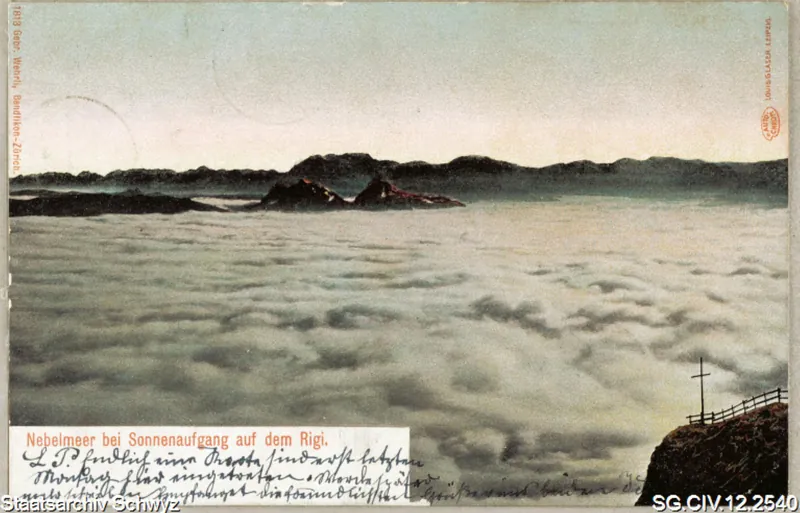 Nebelmeer bei Sonnenaufgang auf dem Rigi (1905)
